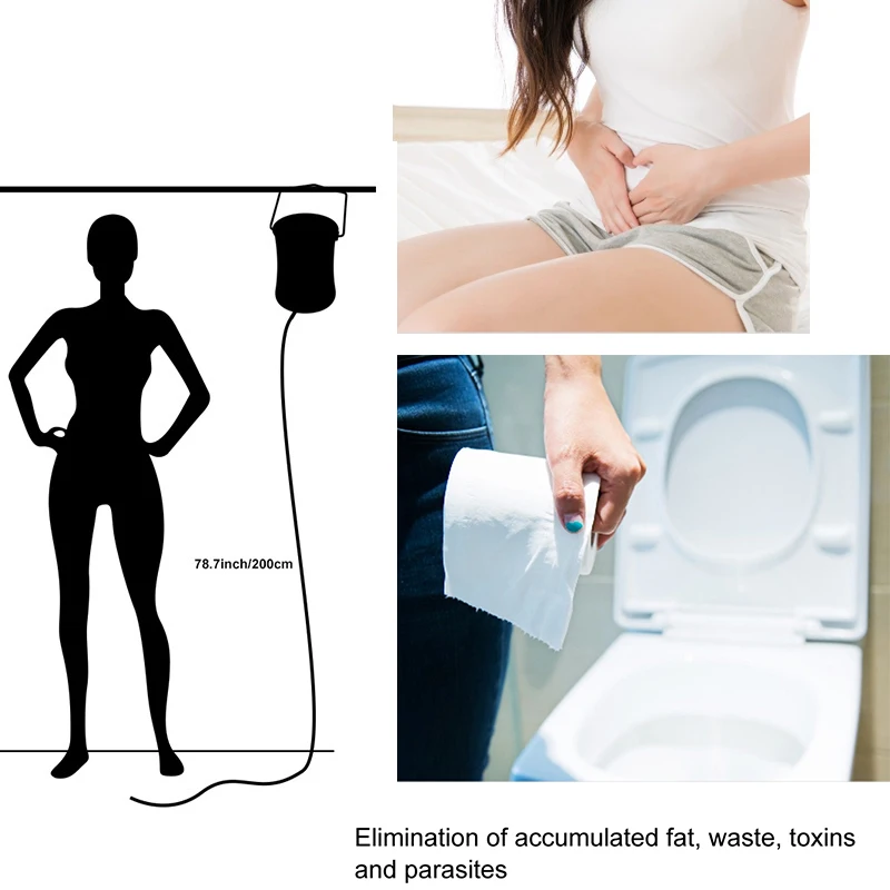 Enema Bowel Barrel Enema Bag Device Gesen Coffee Intestine Bowel Hydrotherapy Device with 10