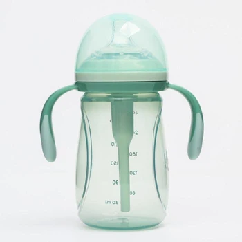 

Feeding bottle with handles, 300 ml, with silicone teat, olive 5122615