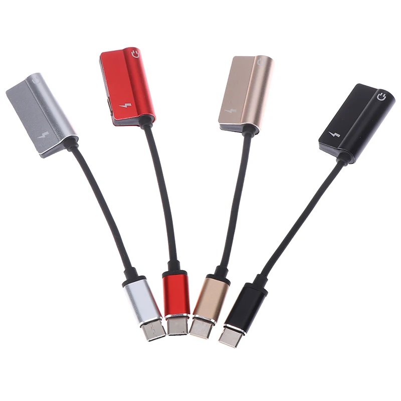 Usb type-C аудио адаптер для зарядки 2 в 1 type C штекер для женщин 3,5 мм разъем для наушников+ зарядный конвертер для мобильного телефона Android