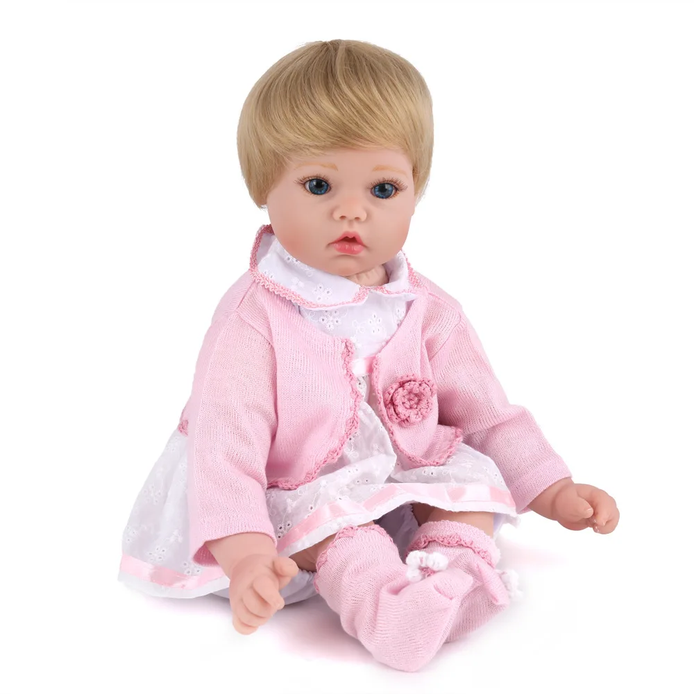 

Girl'S Rebirth Model Infant Creative Birthday Gift Parent And Child Playmate Model Infant Rag Baby Soft Silcone Toy