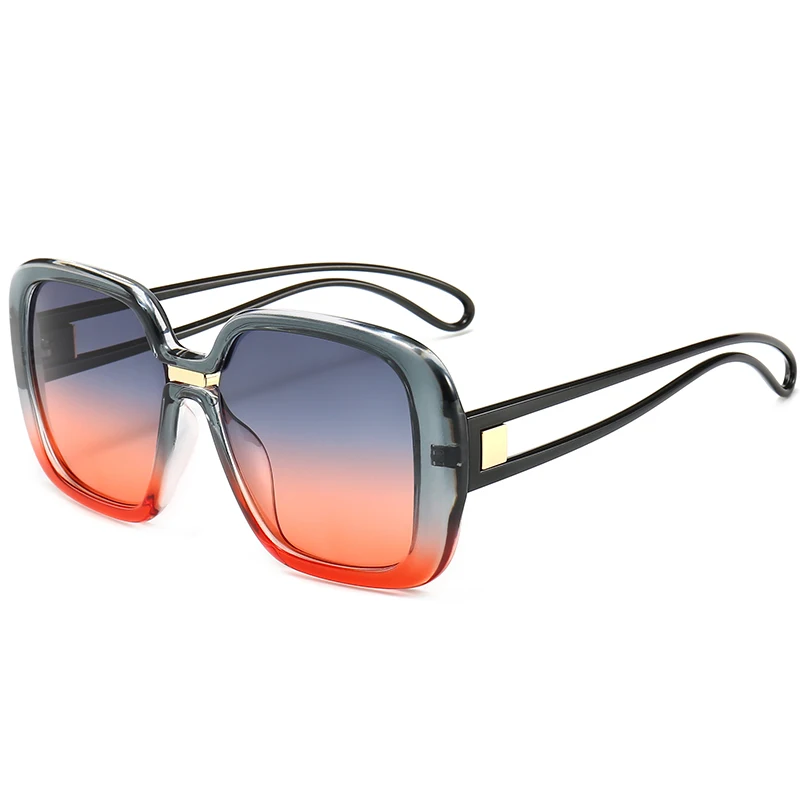 FC OPTICS Vintage Pilot Polarized Sunglasses Women Men Metal Frame Anti UV Sun Glasses Brand Design Night Vision Glasses - Цвет линз: mix orange