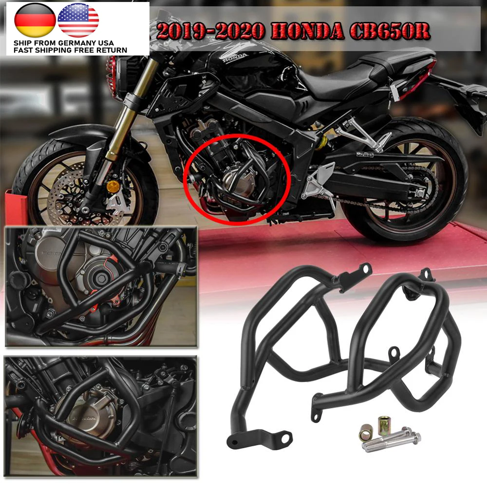 Kemimoto Frame Engine Guard Crash Bar Bumper For Honda CB650R CB650F