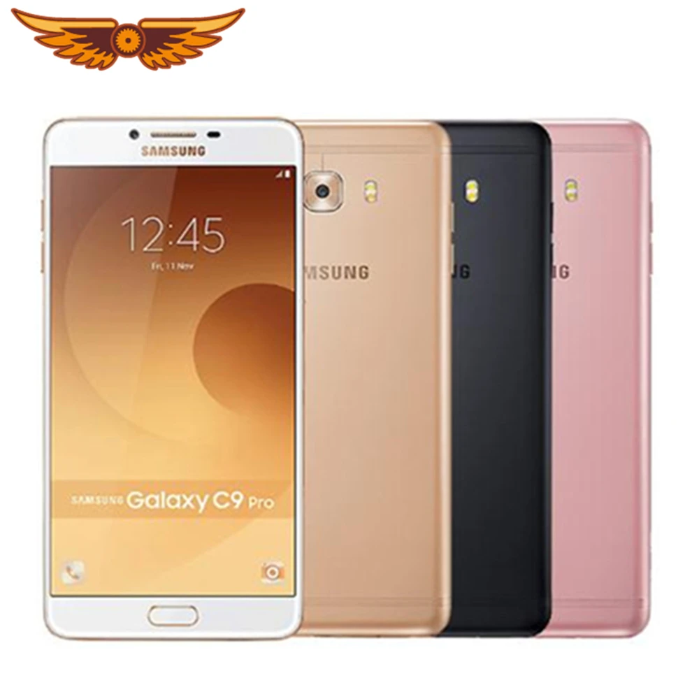 Оригинальный разблокированный смартфон Samsung Galaxy C9 Pro 6 0 дюйма ГБ ОЗУ 64 LTE 4G камера 16