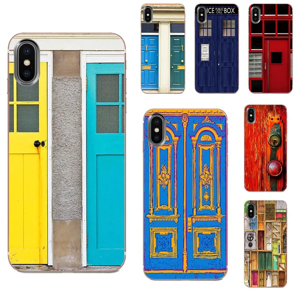 For Motorola Moto G G2 G3 G4 G5 G6 G7 Plus Soft TPU Case Cover Old Door Art Painting | Мобильные телефоны и аксессуары