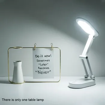 

Table Light Stepless Dimming Sleeping Small Office Dormitory USB Rechargeable Foldable Portable Led Gift Bedsides Color Change