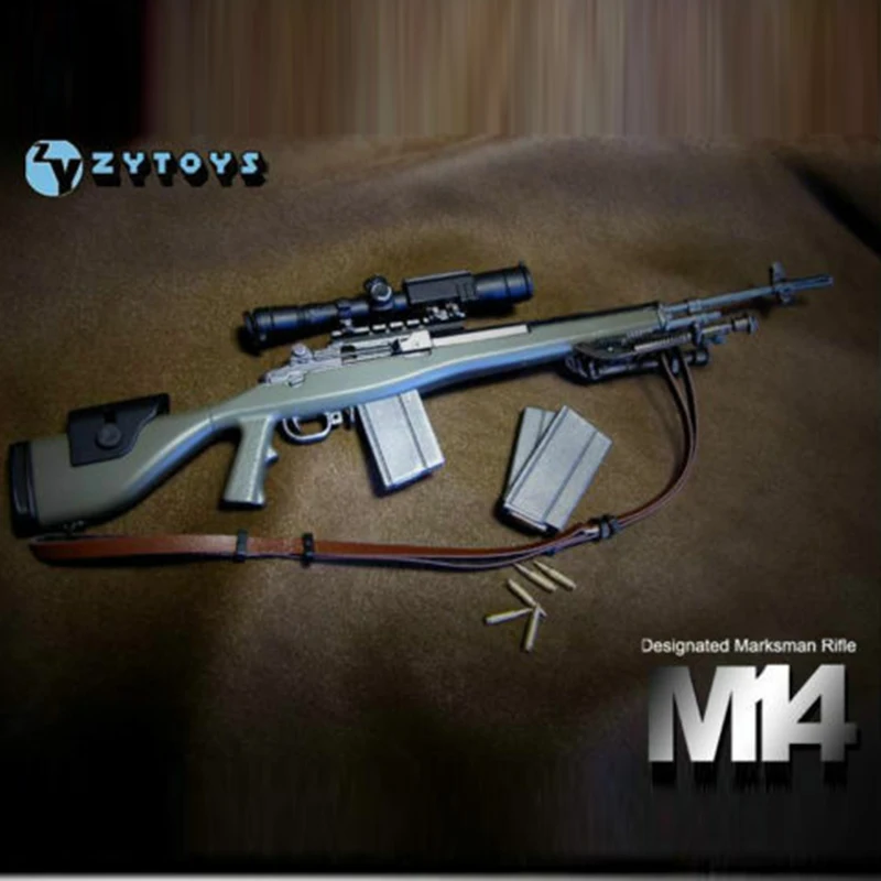 1/6 масштаб стрелок снайперская винтовка M14 ZY-8029 ABS оружие Модель игрушки подходит 1" фигурки аксессуары коллекция хобби