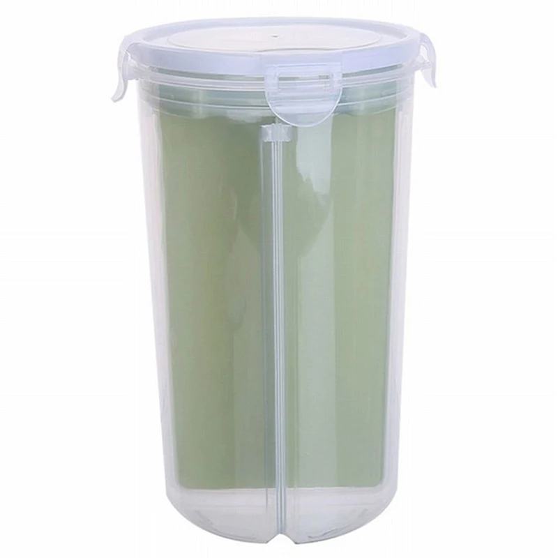Рис бобы Storager Jar с крышкой уплотнения 4 решетки Холодильник сохранение контейнер пластик кухня коробка для хранения