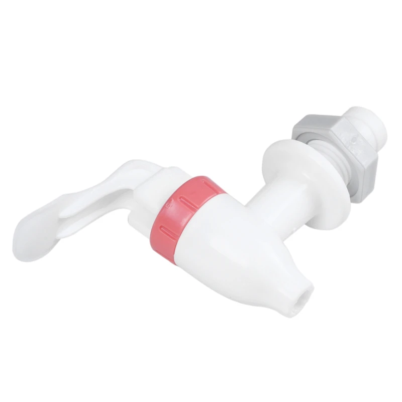 

White Red Push Type Plastic Replacement Water Dispenser Tap Faucet
