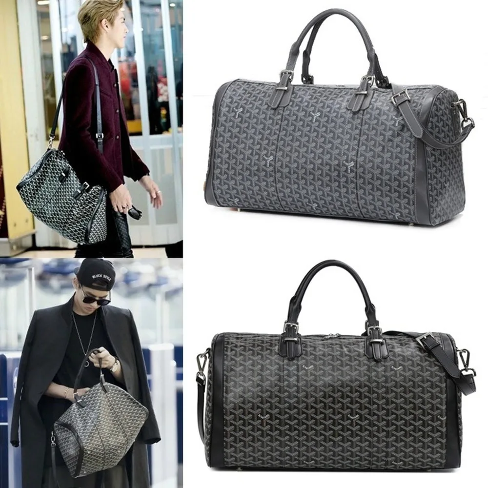 

2019 new leather travel bag large capacity portable diagonal bag