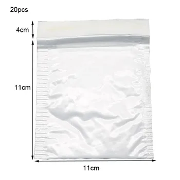 

20 Pieces (11 * 11+ 4cm) White Bag Foam Envelope Foam Foil Office Packaging Envelope Moistureproof Vibration Bag