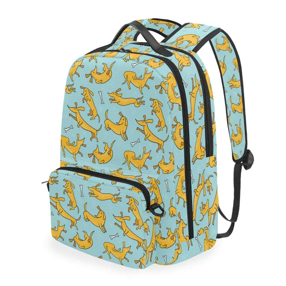 ALAZA школьная сумка Для женщин 2-в-1 мульти-функциональный рюкзак для девочек с принтом в виде собаки для съемный рюкзак для студентов, розовая сумка для школы сумка