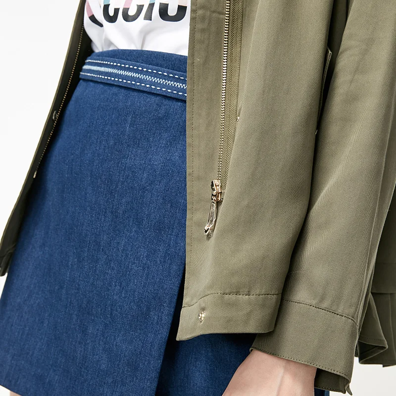 Vero Moda Женское пальто с капюшоном и оборками | 319117508
