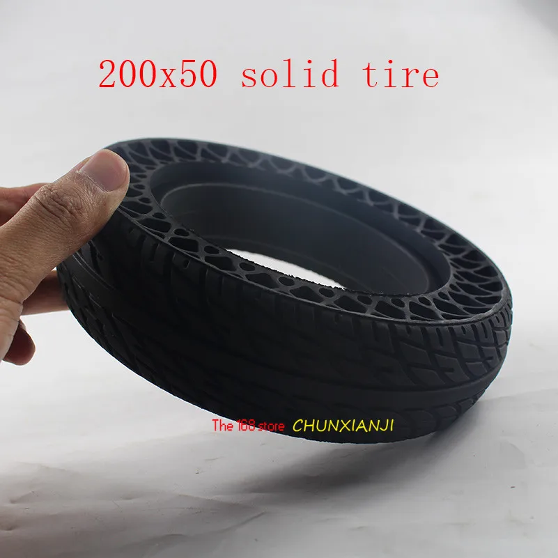Новинка 8 дюймовые сотовые шины электрические скутер200x50 твердые с защитой от