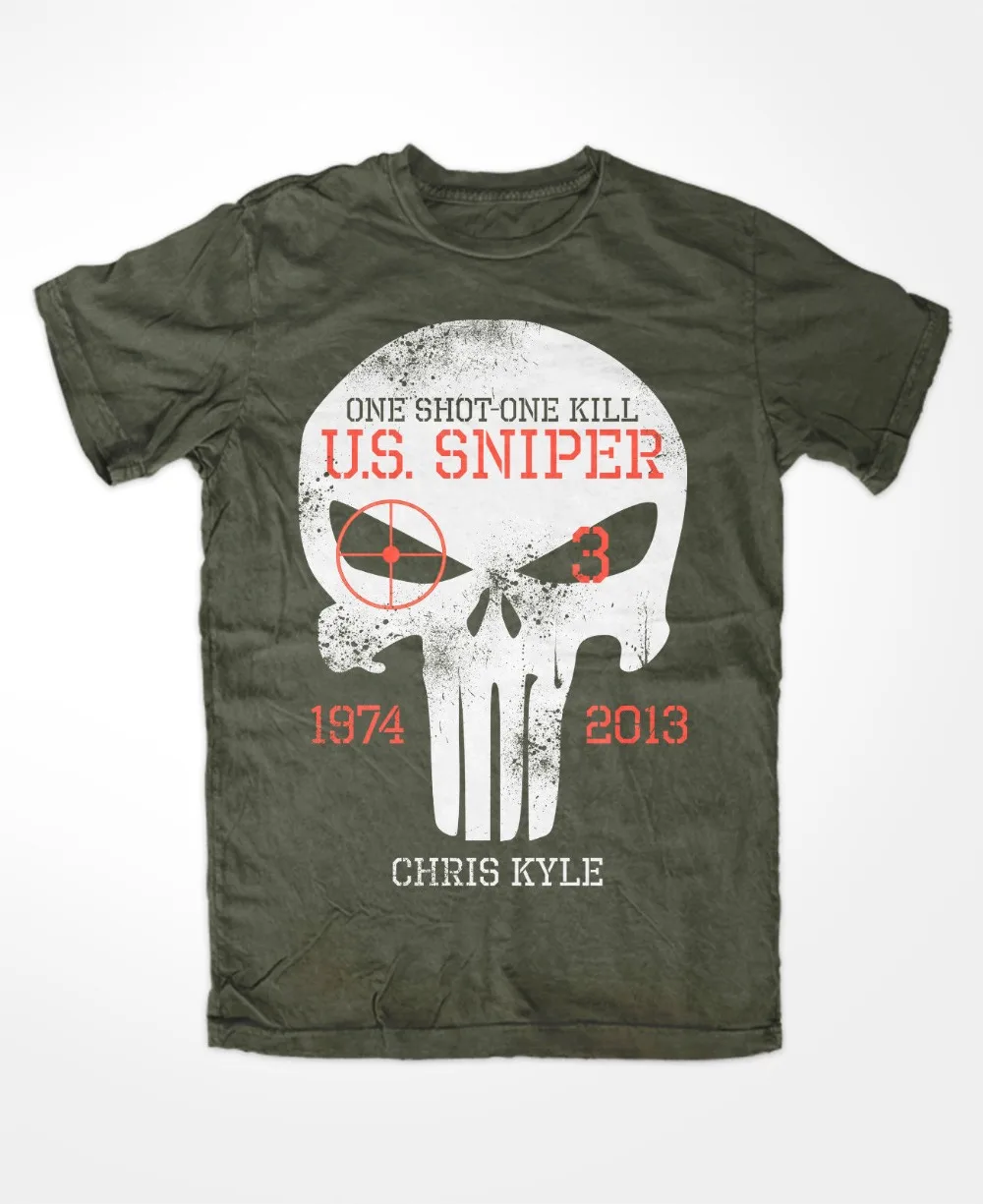 Chris Kyle футболка Oliv The Devil of Ramadi Американский Снайпер Scharfschutze Cpo Новейшая модная