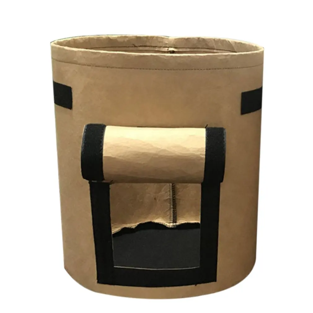 Camel Brown M Мешок для выращивания сладкого картофеля, мешок для выращивания растений, красивый мешок для посадки деревьев, мешок для роста растений - Цвет: Camel Brown M