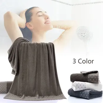 

70 X 140cm Absorbent Towel Bath Warm Thicken Shower Bath Towel Sleep Soft Cotton Washcloth