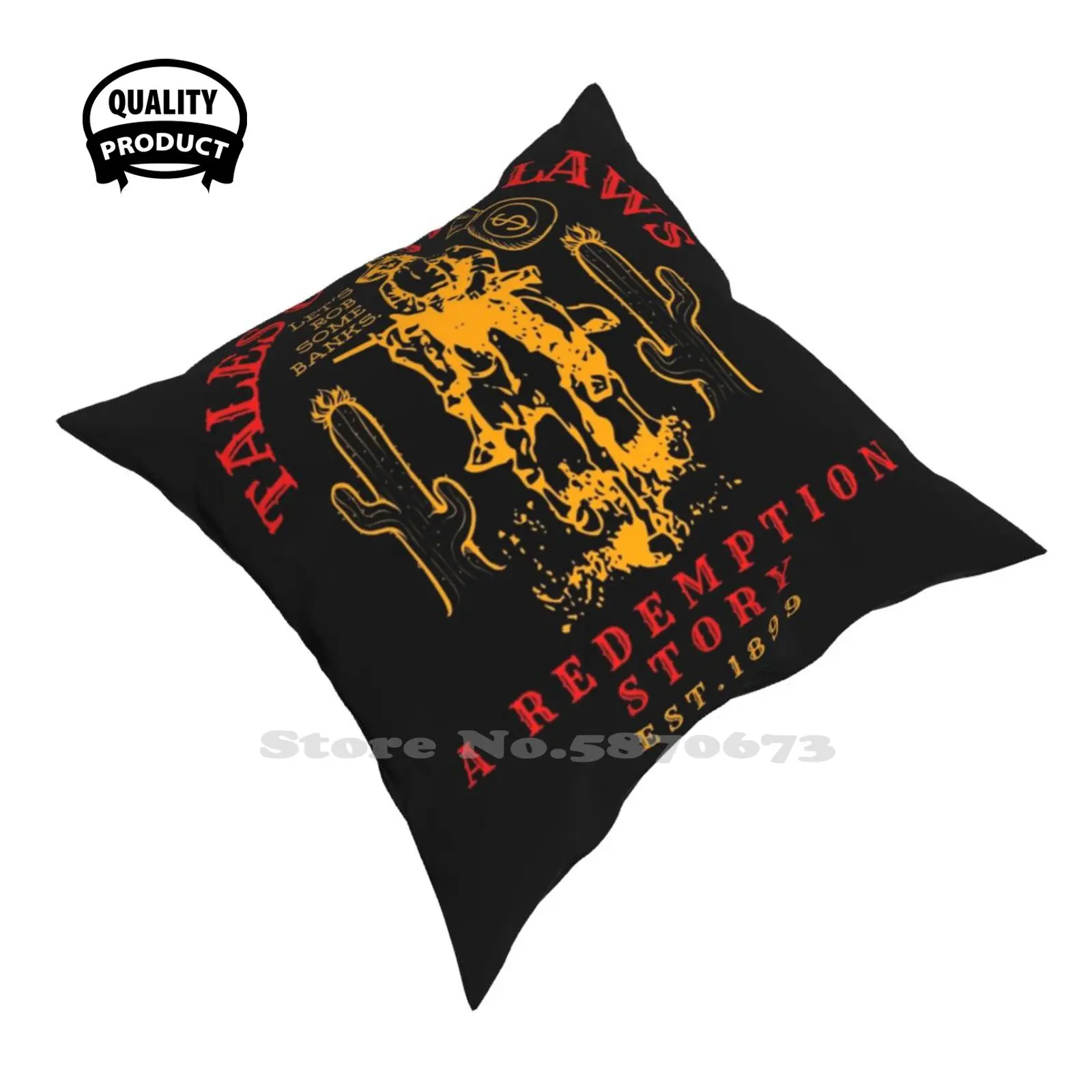 Tales Of Outlaw Home Car Sofa Cushion Cover Federa Rdr2 Red Dead Redemption 2 Red Dead Redemption Arthur Morgan Red Dead