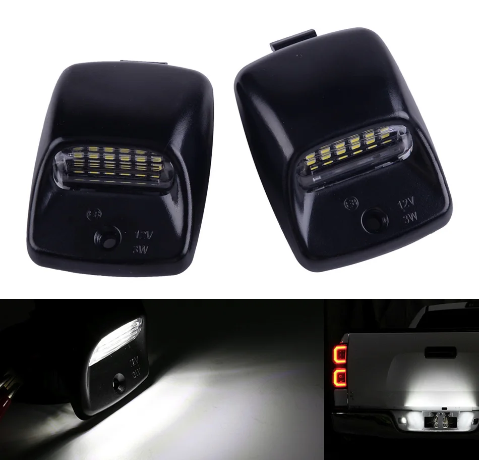 Beler 6500K 1 пара 18 SMD светодиодный светильник для номерного знака Замена подходит для Toyota Tacoma 2005- Tundra trucks 2000-2013