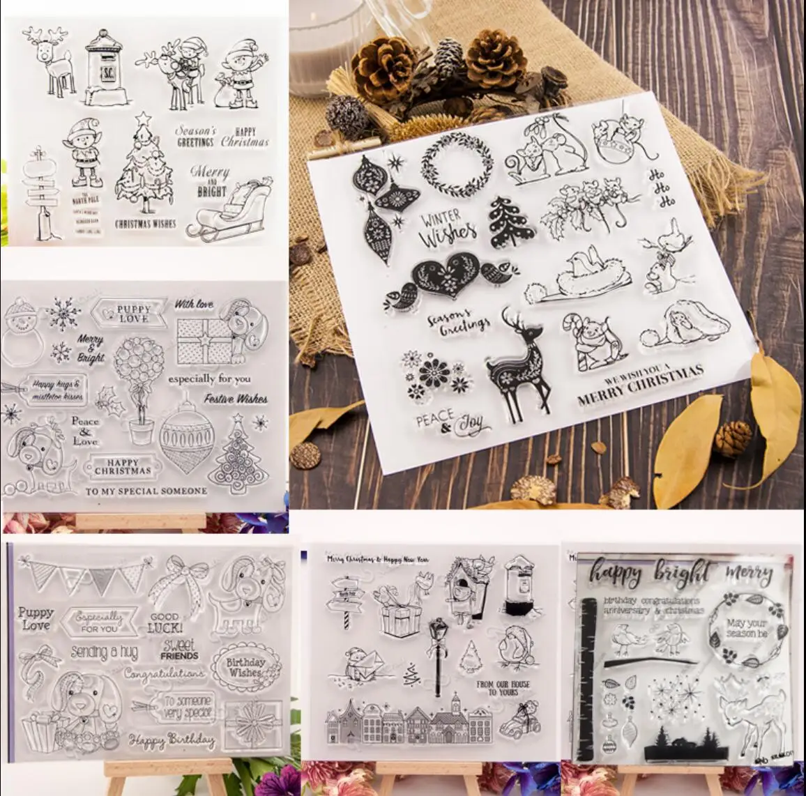 Christmas Clear Stamps For Diy Scrapbooking/card Making/kids Christmas