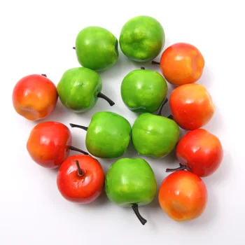 

Mini Artificial Green Apple Super Small Apples Foam Plastic Fake Artificial Fruit Model Party Kitchen Wedding Decoration