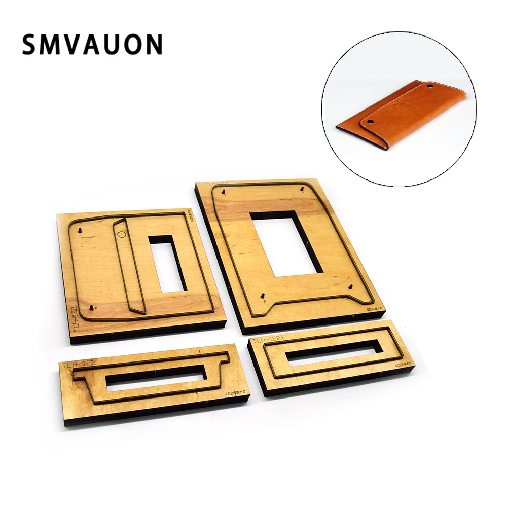 Smvoon DIY длинный бумажник деревянный высекальный Рождественский новый тренд