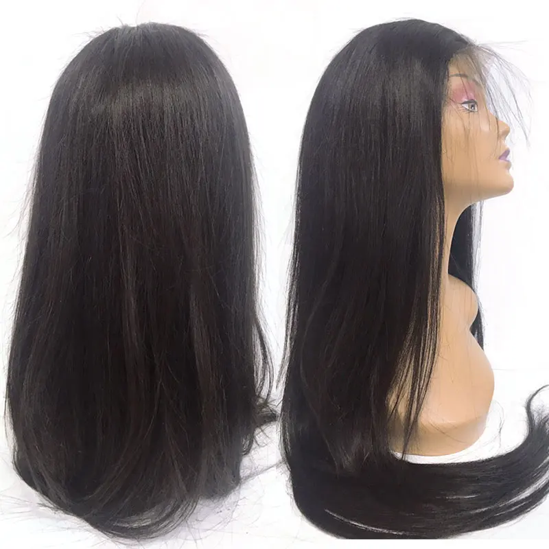 DIY Связки с 4x4 HD прозрачное кружево Закрытие парики для черных женщин 250% плотность прямые бразильские Remy человеческих волос на заказ