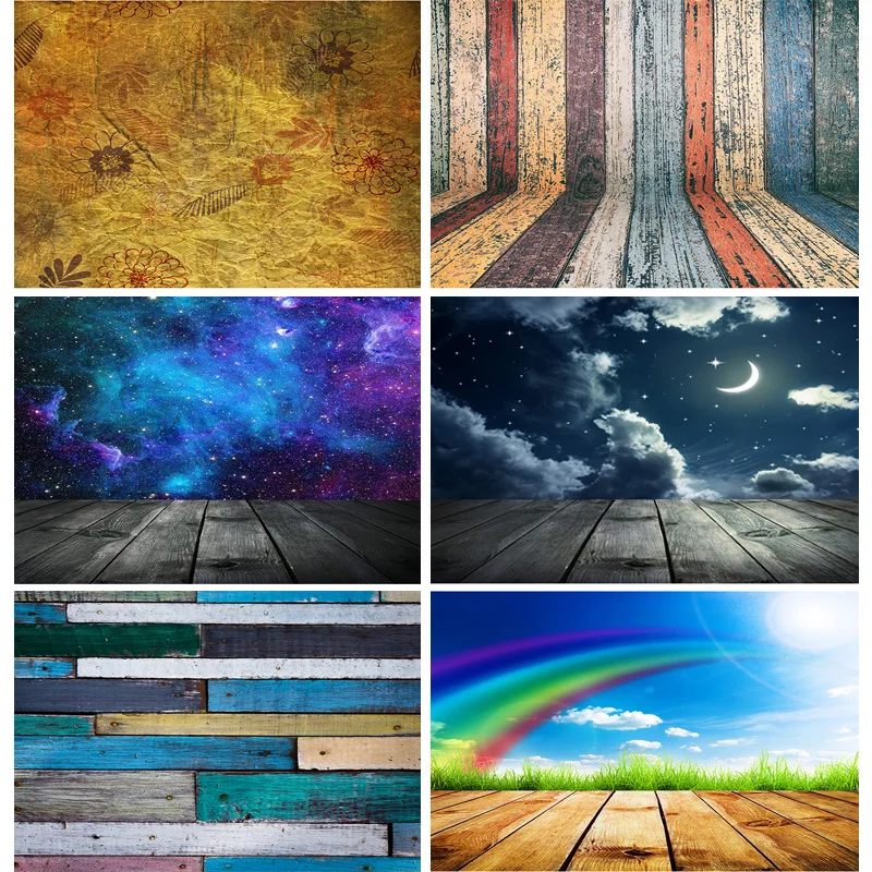 

SHENGYONGBAO Vinyl Custom Colored Wood Board Photography Backdrops Props Wooden Plank Floor Photo Studio Background 20925CSM-10