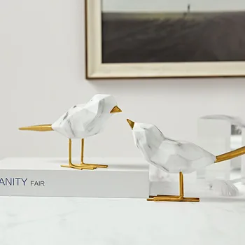 

Nordic Style Bird Ornament Model Creative Bird Animal Decor Simple Home Decoration Living Room Bedroom Study Room Decoration