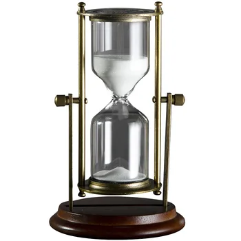 

Metal time hourglass ornament timer home living room shop decorations creative furnishings retro high texture 15 minutes