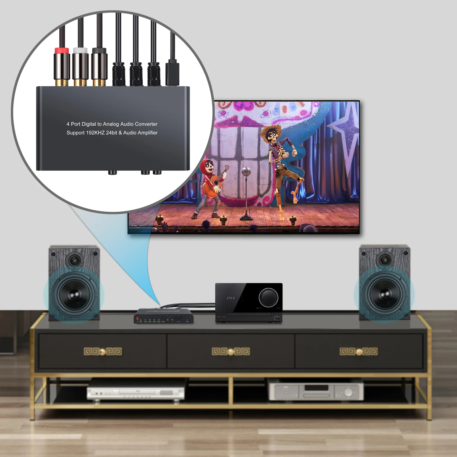 Neoteck-3  SPDIF 佺ũ ġ, 1  RCA 3.5mm   DAC IR   192kHz  ġ