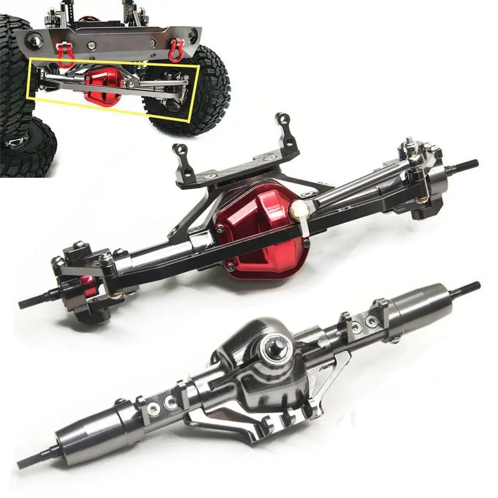 

None CNC Aluminum Front & Rear Rock Axle for 1/10 AXIAL SCX10 D90 Car Honcho