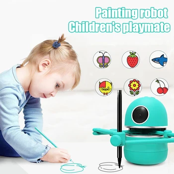

Chinese Drawing Robot Kids Educational Toys Student Learning Tools Robot Puzzle Toys BM88