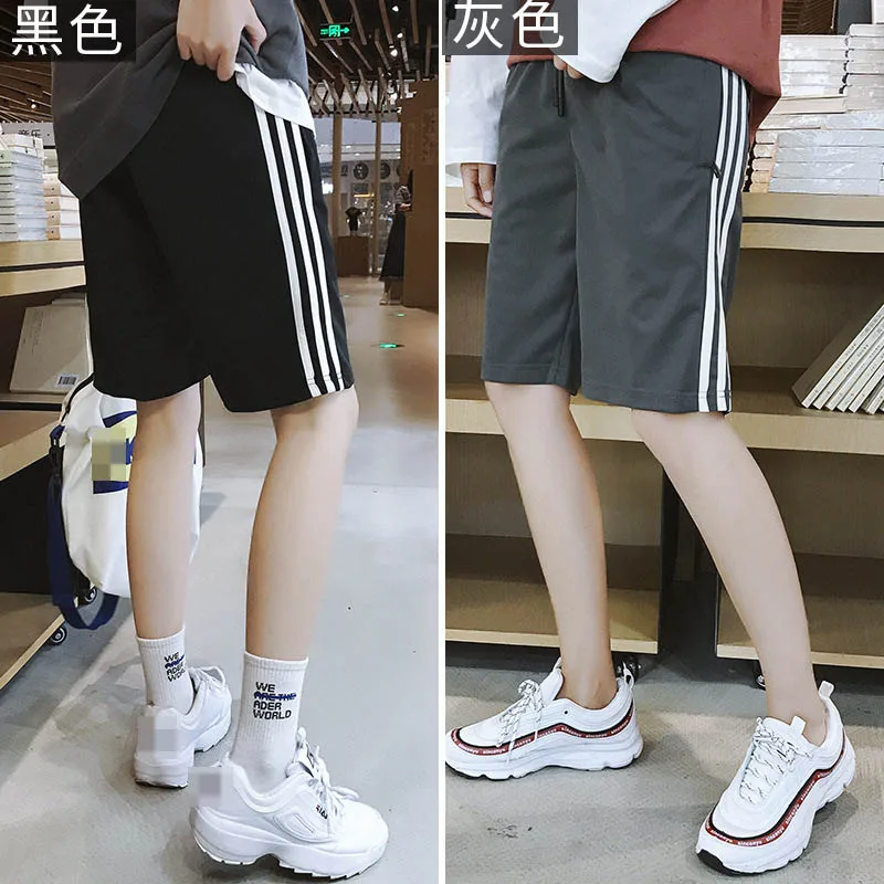 Side stripes Sports Jogging Straight Drawstring Waist Men Solid Color Shorts Men Casual Fashion Shorts Male Slim Fit Short Pants Side stripes Sports Jogging Straight Drawstring Waist Men Solid Color Shorts Men Casual Fashion Shorts Male Slim Fit Short Pants