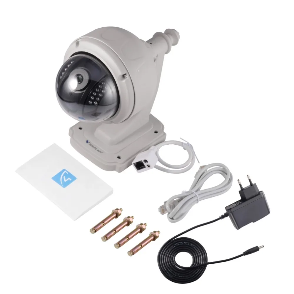 WiFi 1MP HD 720P прочная IP камера P2P Plug and Play открытый купол PTZ беспроводная камера безопасности с панорамированием/наклоном IR Cut
