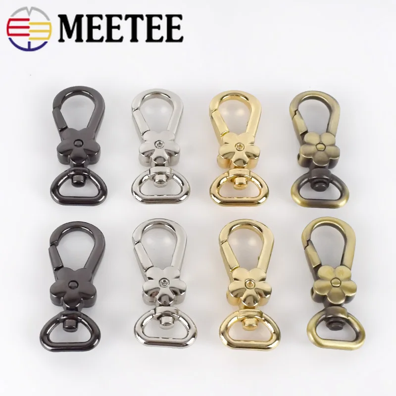 10/30 шт Meetee 44*12 мм металлическая сумка с карабином Пряжка для собаки пряжка ремня