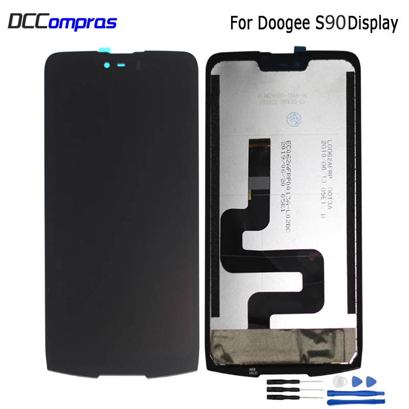 Original For Doogee S90 LCD Display Touch Screen Digitizer Replacement For Doogee s90 Screen LCD Display Phone Parts Free Tools