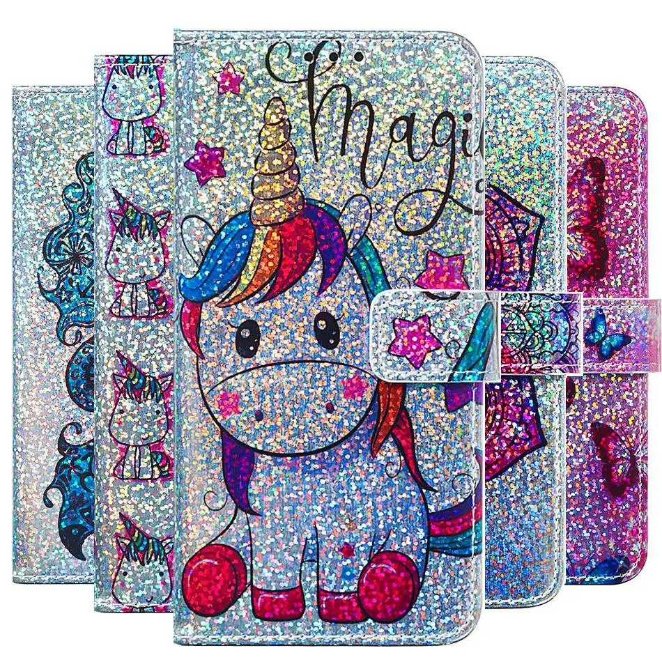 

Unicorn panda Flip Leather Case for Samsung Galaxy S10 S10e S9 S8 plus M10 M20 M30 A20 A30 A40 A50 A70 J3 J7 2018 US A9s A750 J6