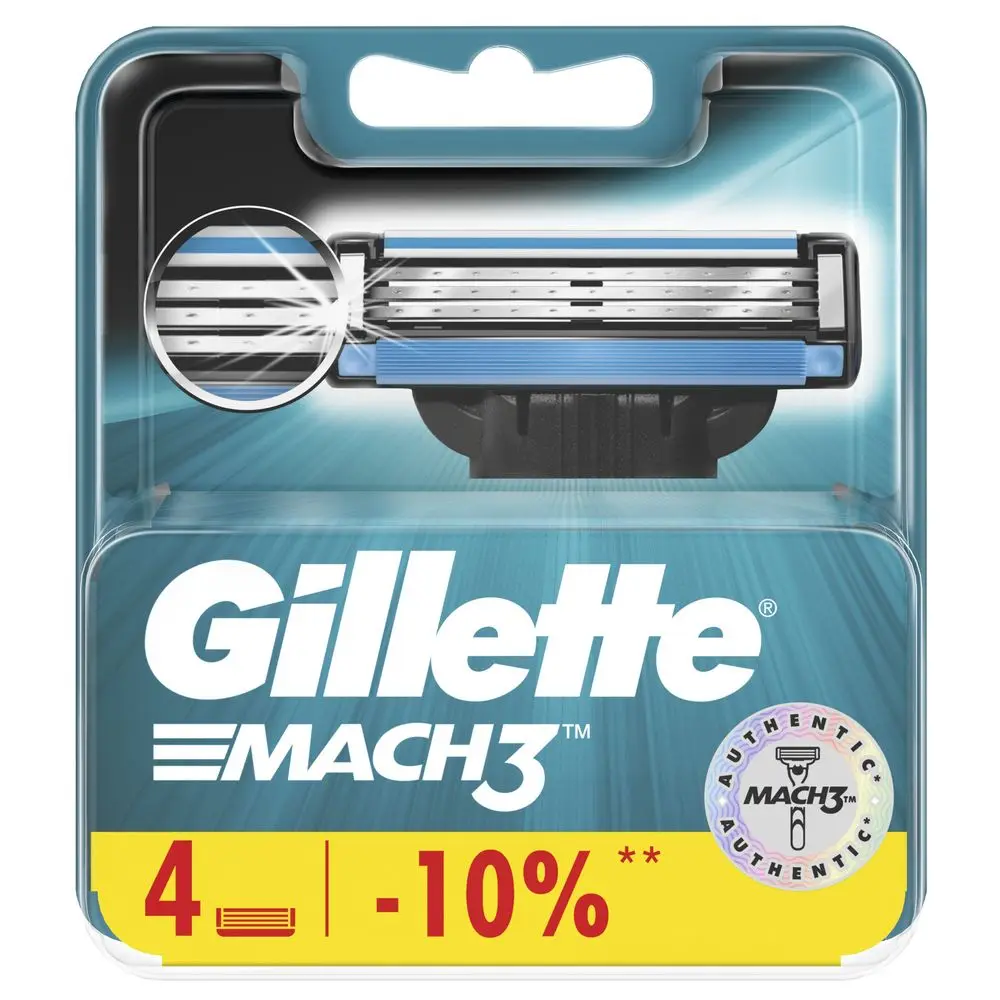 Replacement cassettes Gillette Mach3 4 PCs. ► Photo 2/6