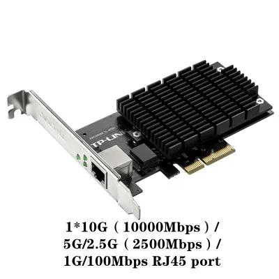 Tp-link wake on lan 2 5g 2500 Мбит/с 5g/10g ethernet 10 Гб сетевая карта 10g Карта 10000 Гбит/с pcie rj45 |