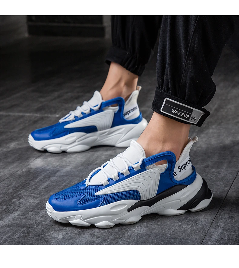 Men Luxury Chunky Sneakers White Designer Tenis Men Large Size Platform Shoe Autumn Off White Shoes Brand