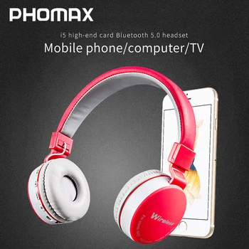 

PHOMAX Wireless Headphones Bluetooth Headset Foldable Stereo Adjustable Earphones With Microphone for phone PC TV Xiaomi Huawei