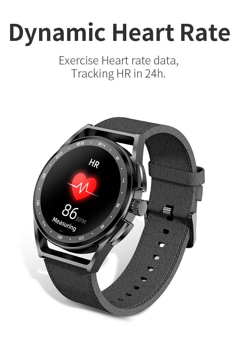 H8S Smart Watch Heart Rate Blood Pressure Health Monitoring Men Bluetooth Call Music Fitness Tracker Sport Smartwatch