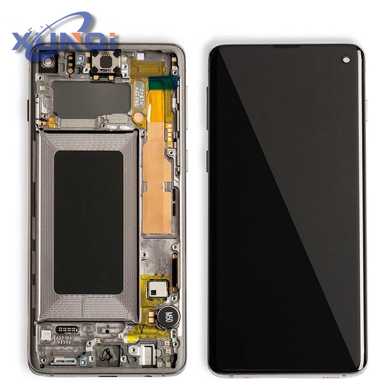 

High quality galaxy mobile LCD Screen in samsung lcds with Frame for Samsung Galaxy S10 Display Touch Screen with Digitizer #XQE