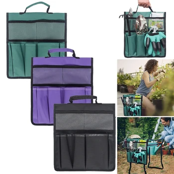 

Portable Oxford Garden Kneeler Seat Tool Bag Outdoor Work Cart for Knee Stool Gardening Tools Storage Pouchs Tool kit