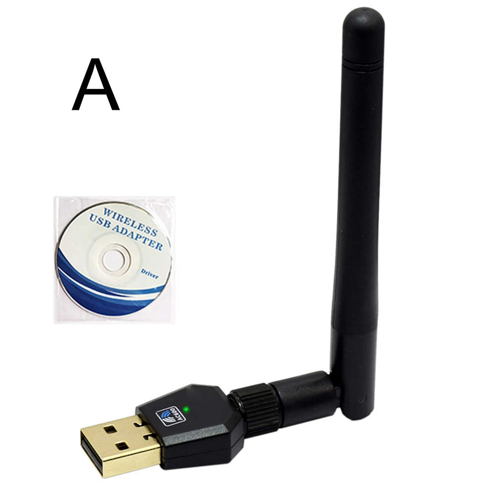 Wifi антенна сетевая карта Двухдиапазонная 600Mbps USB 2,4G 5,8G адаптер для домашнего офиса новое поступление - Цвет: Not Free-driver