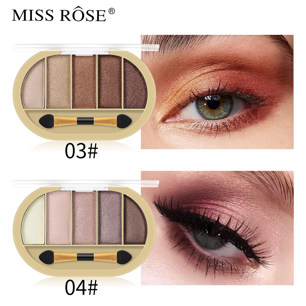 Перламутровые блестящие тени для век Matt Smokey Matte Eyeshadow Palette длительный макияж тени для век Косметика Макияж 5 цветов