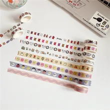 Autocollant de sceau ours de dessin animé et bande de papier, autocollant de couleur mignon pour décoration de coeur de fille