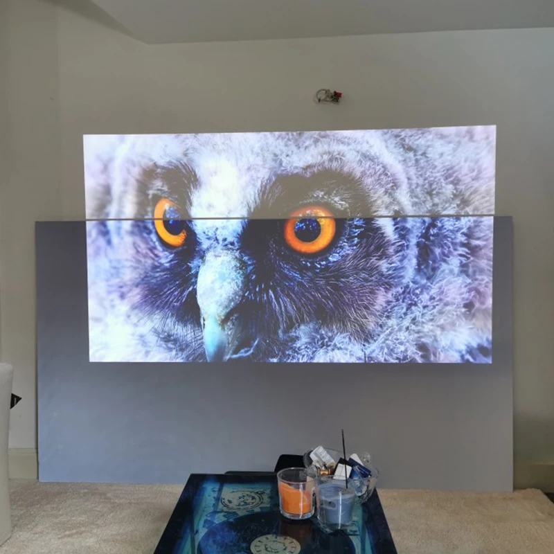 Portable Projector Screen Anti Light Reflective Fabric Cloth for Home Outdoor Office HD 3D 4K Curtain Increase Brightness projector screen projection screen
