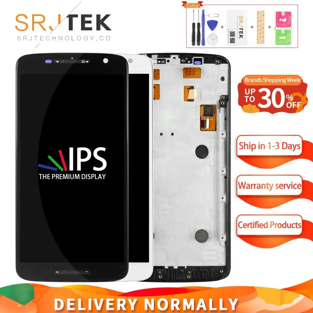 Srjtek экран для Motorola Moto X Play XT1561 дисплей XT1563 сенсорный дигитайзер полная сборка XT1562