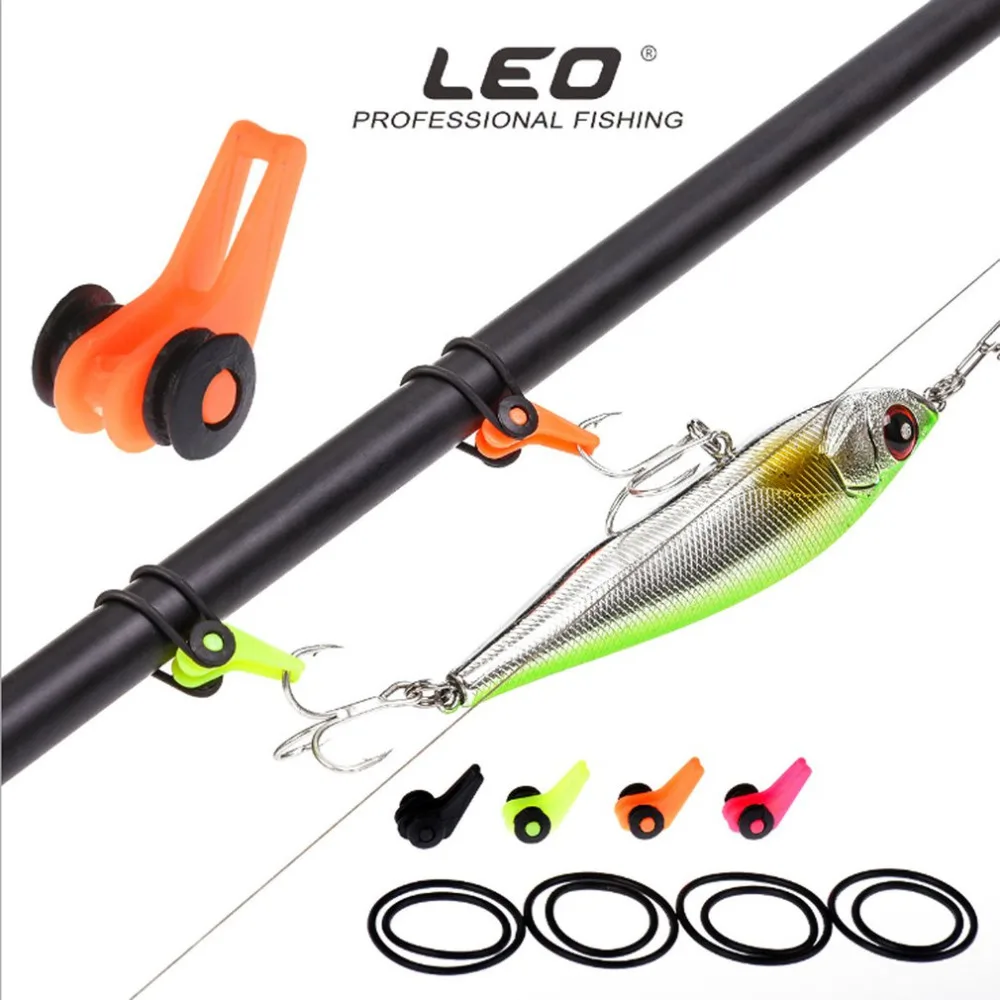 Hook Secure Keepers Holders Lures  Hooks Simple Fishing Tool Hang the bait trap Fishing Rod Lure Holder Plus Rubber Ring Hot